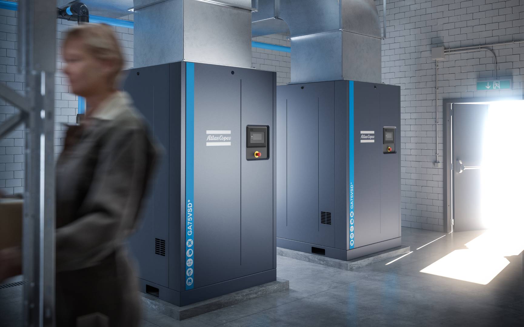 Atlas Copco GA VSD+ Serisi Yağlı Vidalı Kompresör